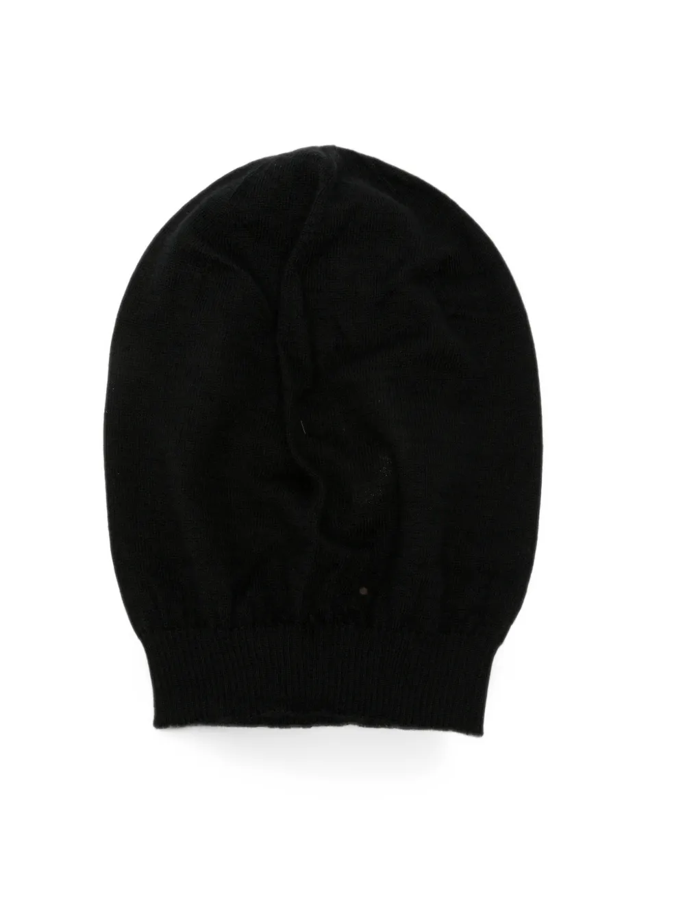 Rick Owens fine-knit beanie hat Zwart