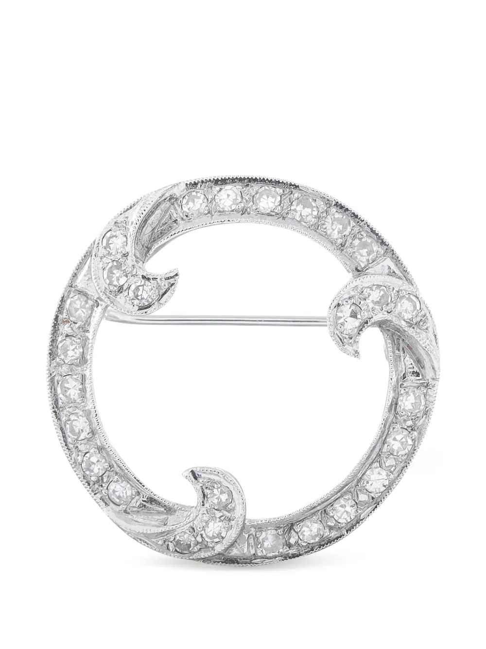 LB Exclusive open-circle diamond brooch - Argento