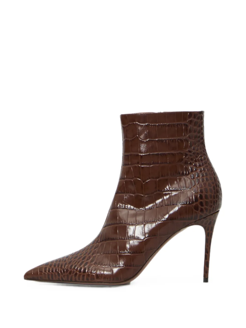 Paris Texas Vera 85 crocodile-print ankle boots Bruin