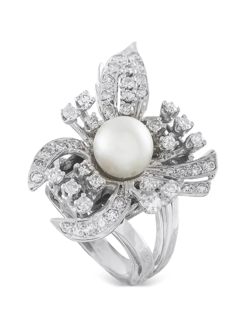 LB Exclusive pearl and diamond ring - Silber