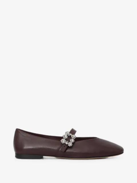 Roger Vivier Efflorescence crystal-buckle strap ballet flats