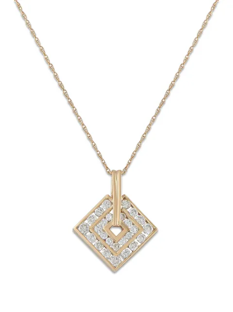 LB Exclusive diamond geometric necklace
