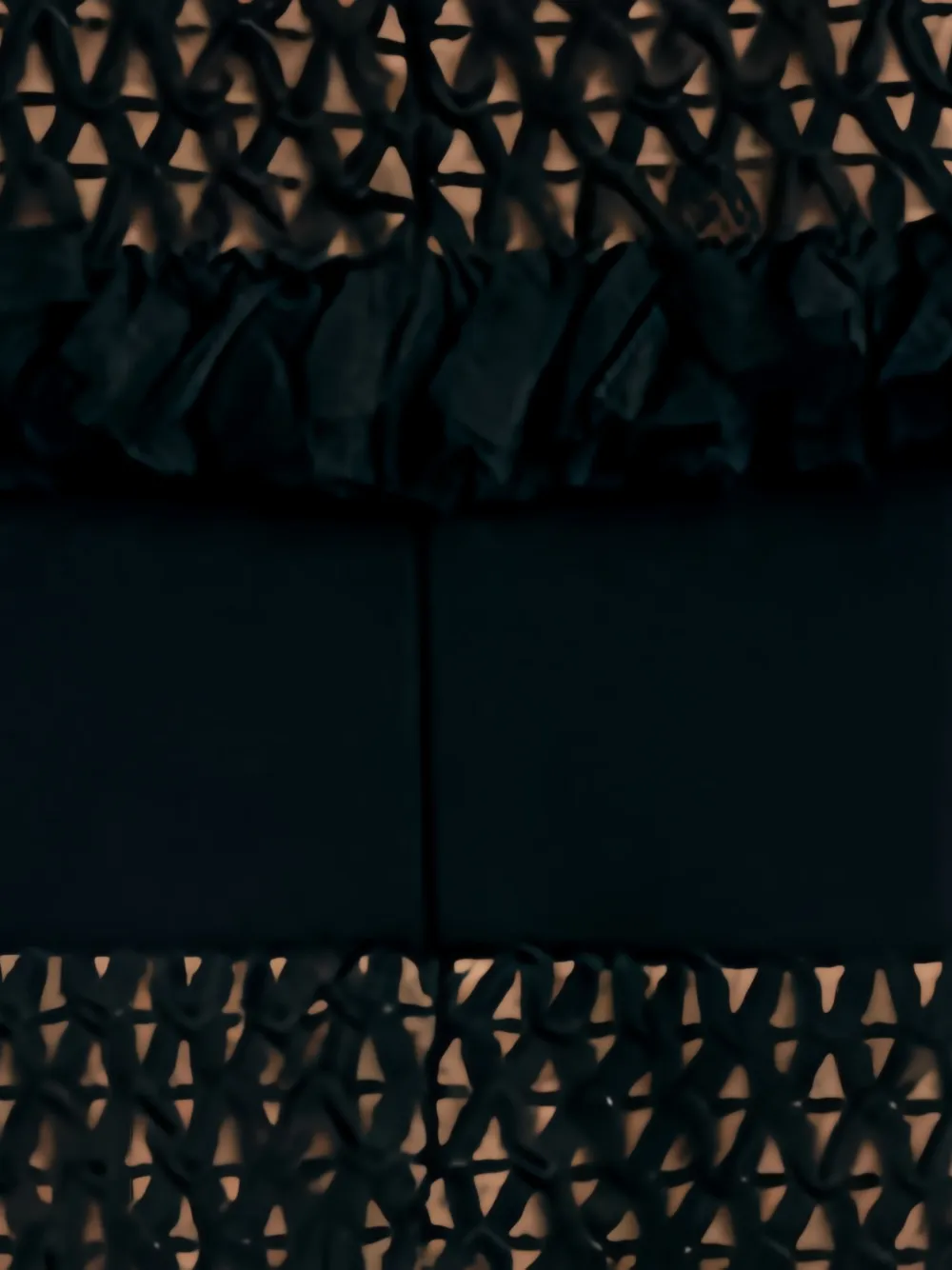 Tadashi Shoji Axl mini-jurk met franje Zwart