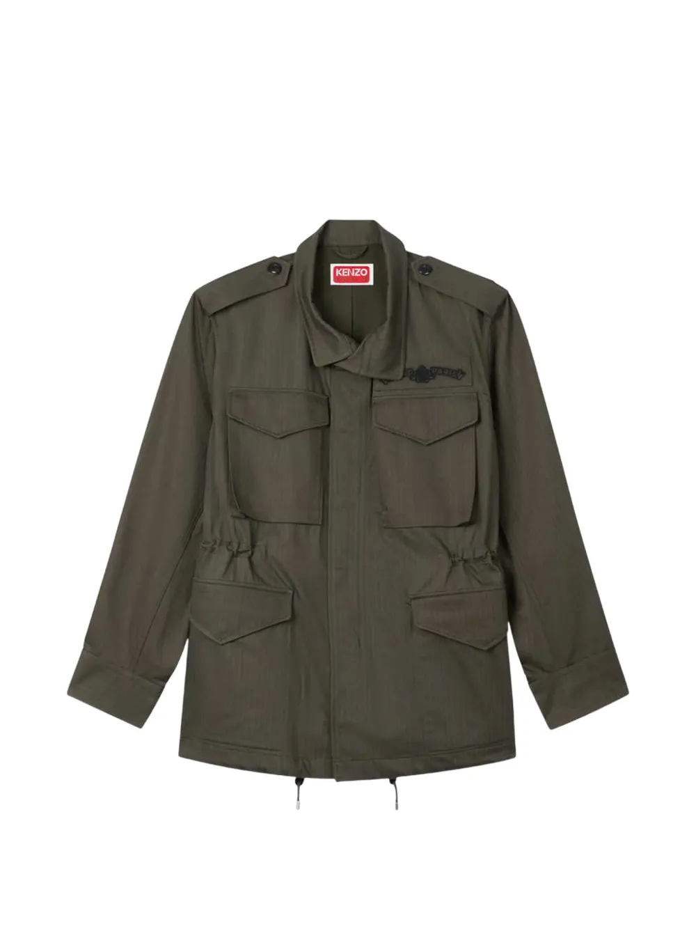 Kenzo Paris Emblem herringbone jacket - Grün