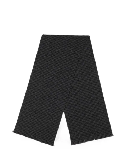 TOM FORD houndstooth-pattern fringed-edge scarf