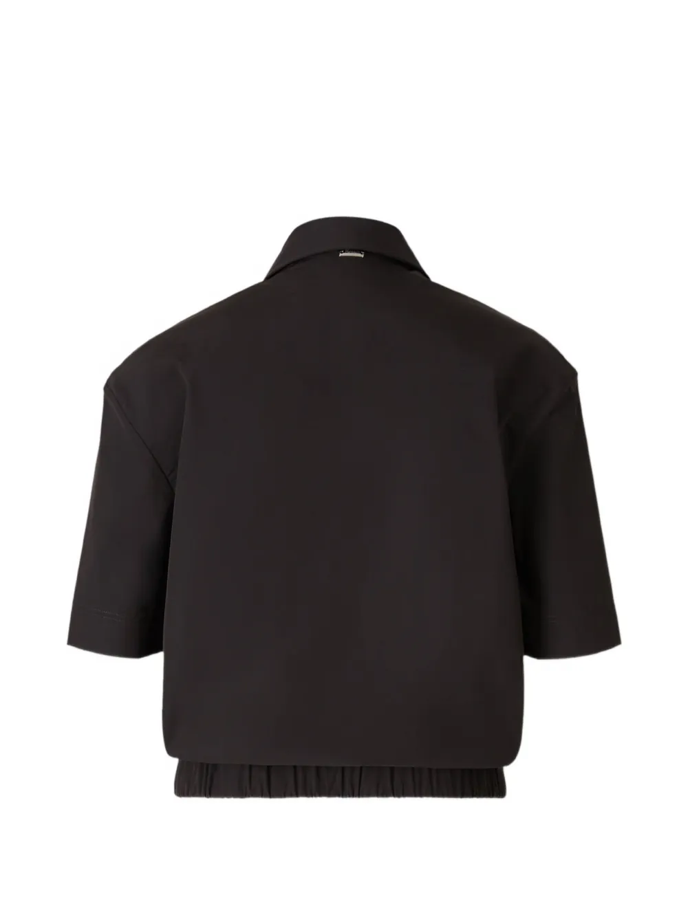 Herno Blouse met elastische afwerking Zwart