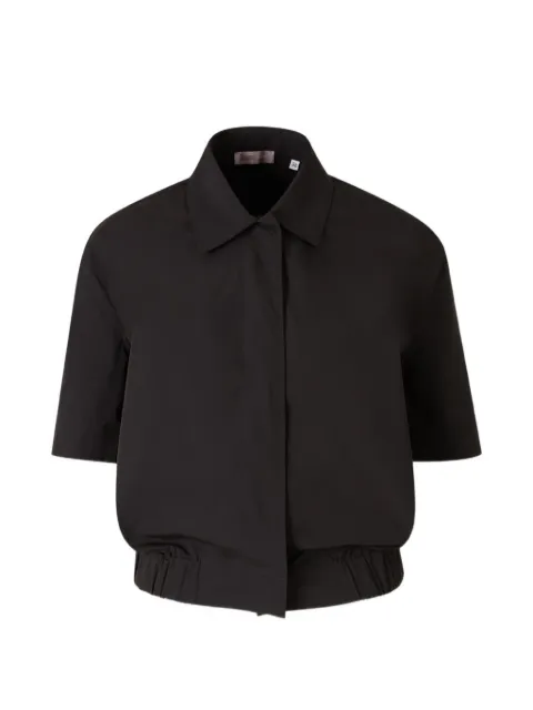 Herno elasticated-hem short-sleeved shirt