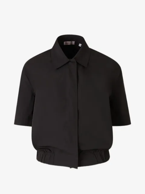 Herno elasticated-hem short-sleeved shirt