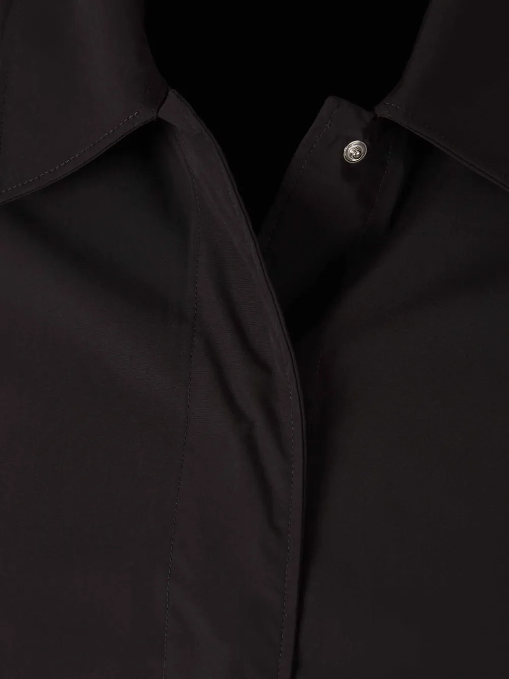 Herno Blouse met elastische afwerking Zwart