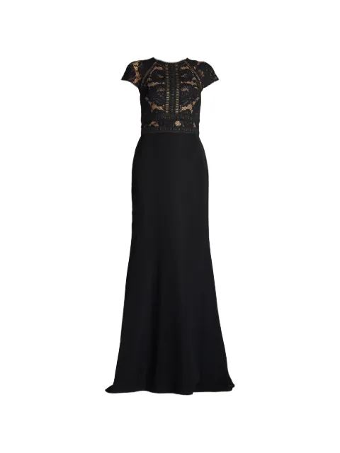 Tadashi Shoji Catrine lace-panelled floor-length maxi dress