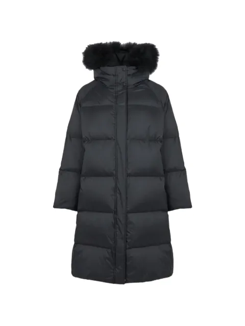 Yves Salomon fur-trim hooded down coat