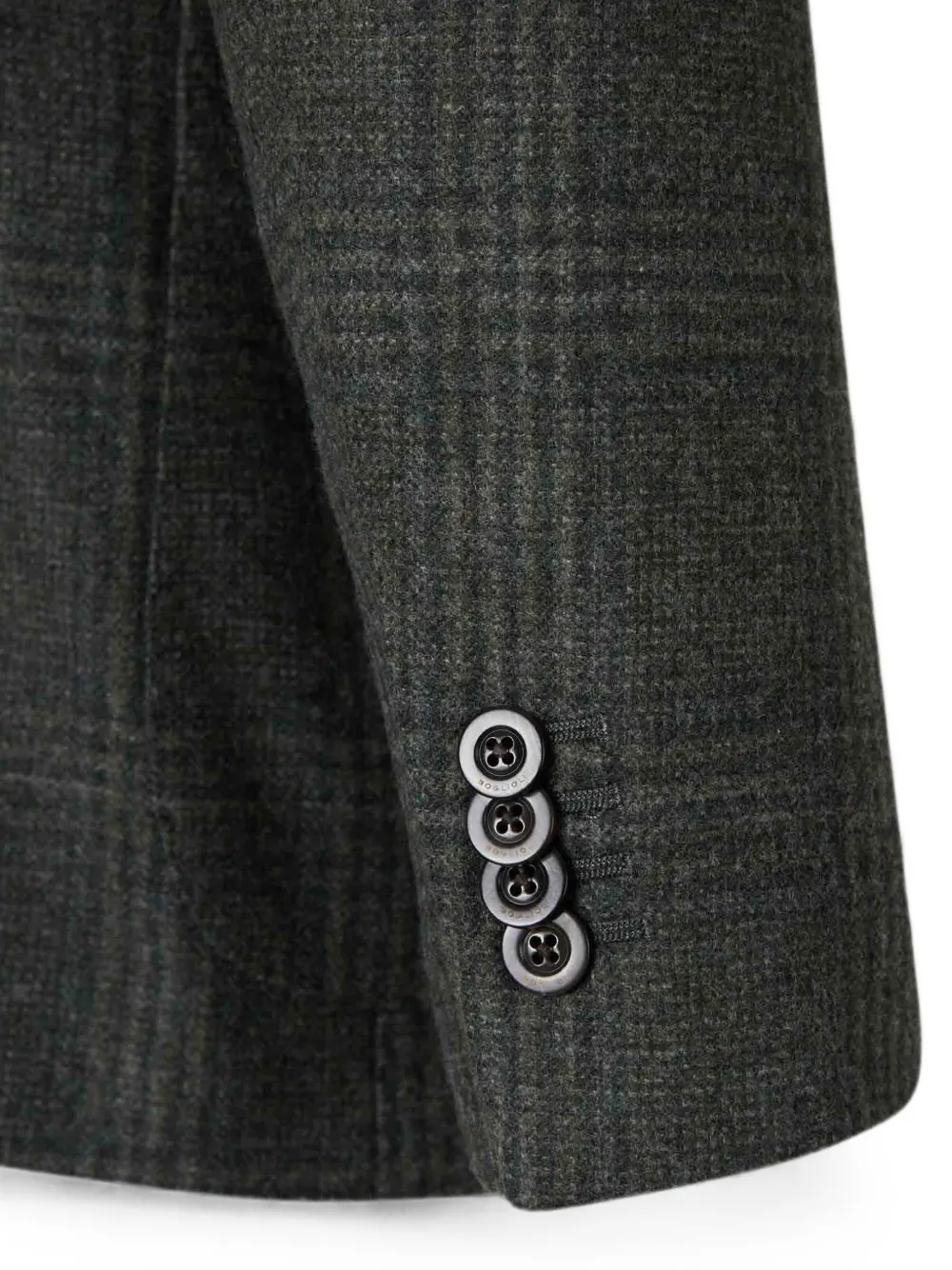 Boglioli Geruite blazer met gekerfde revers Groen