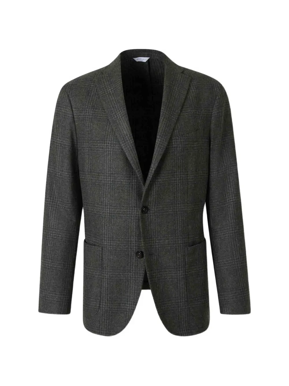 Boglioli check-pattern notched-lapel blazer - Grün