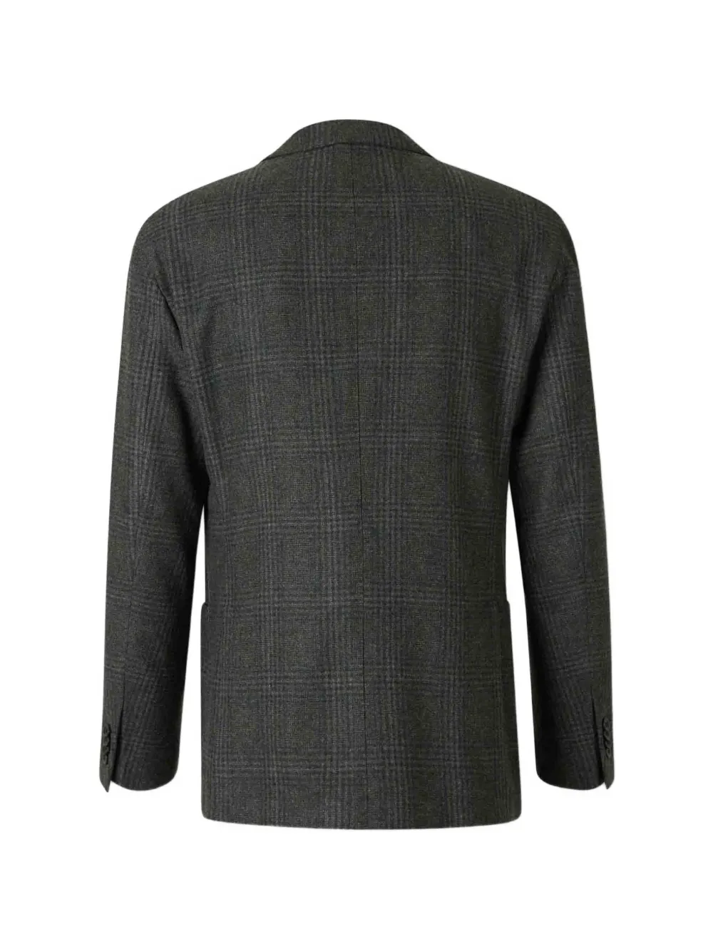 Boglioli Geruite blazer met gekerfde revers Groen