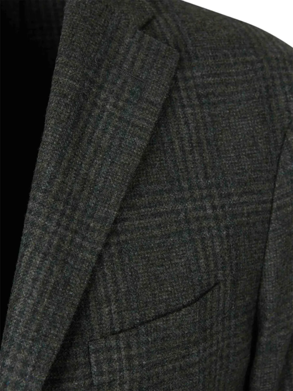 Boglioli Geruite blazer met gekerfde revers Groen