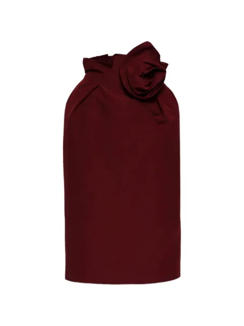Magda Butrym rose-detail knotted midi skirt