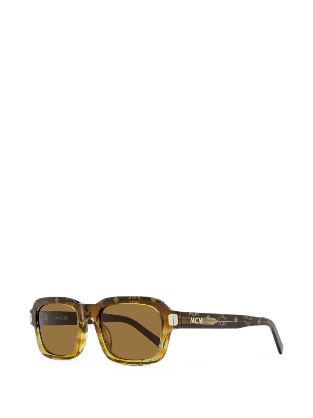 MCM Visetos rectangle-frame sunglasses Bruin