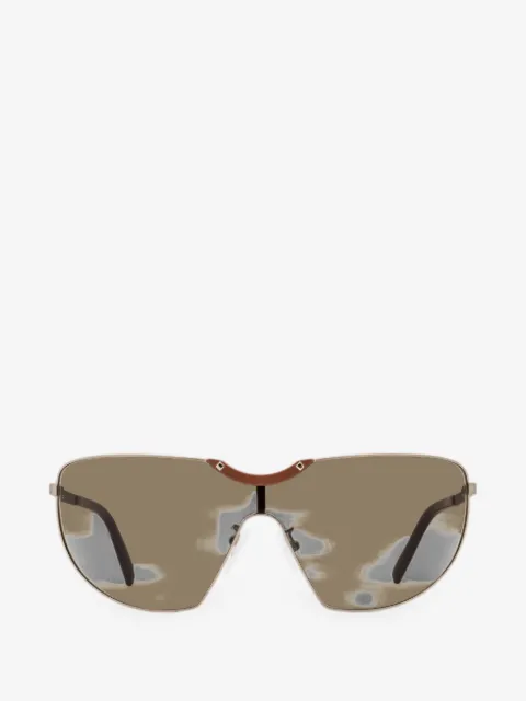 MCM stud-embellished shield sunglasses