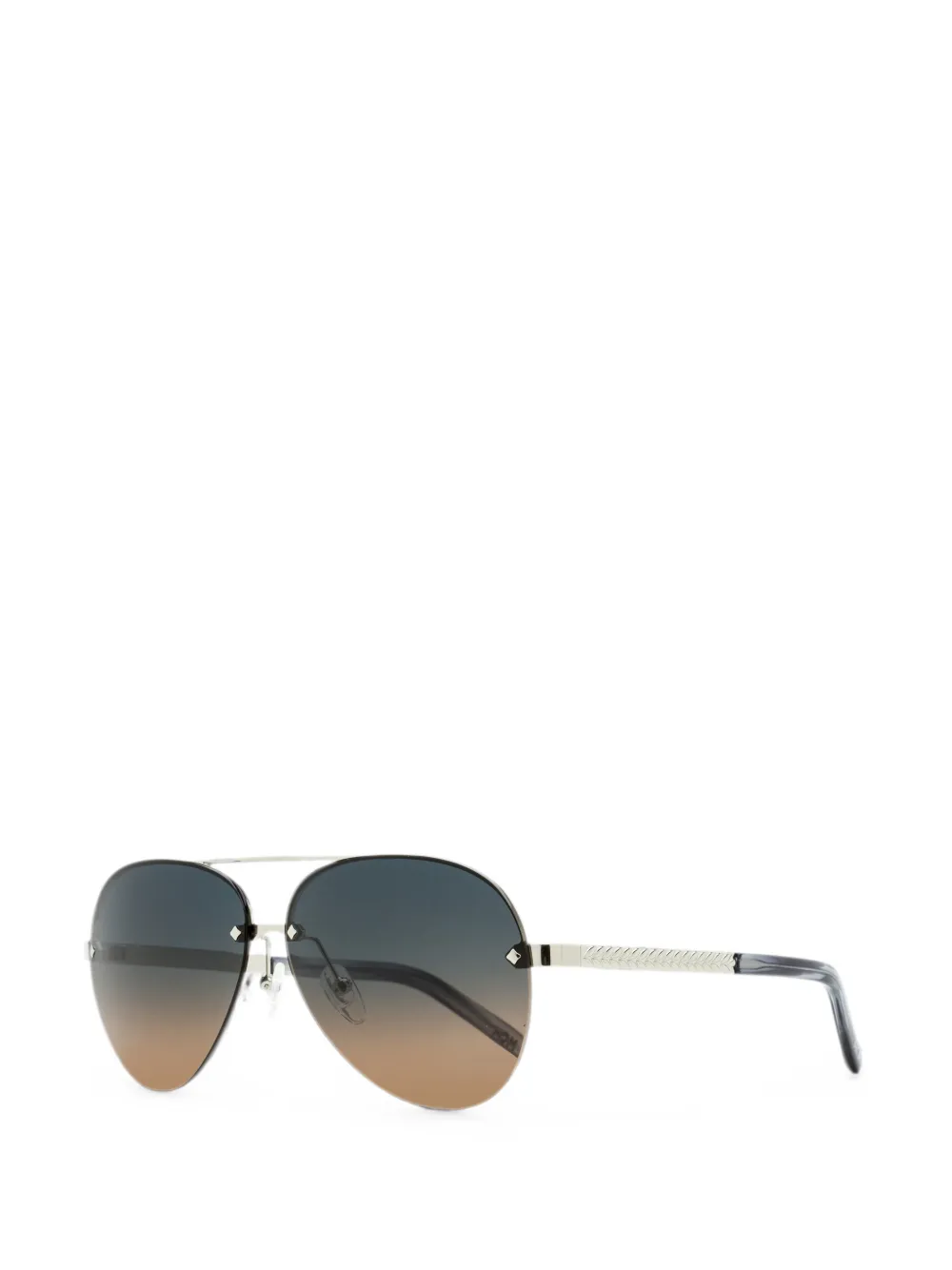 MCM Zonnebril met rond montuur Zilver