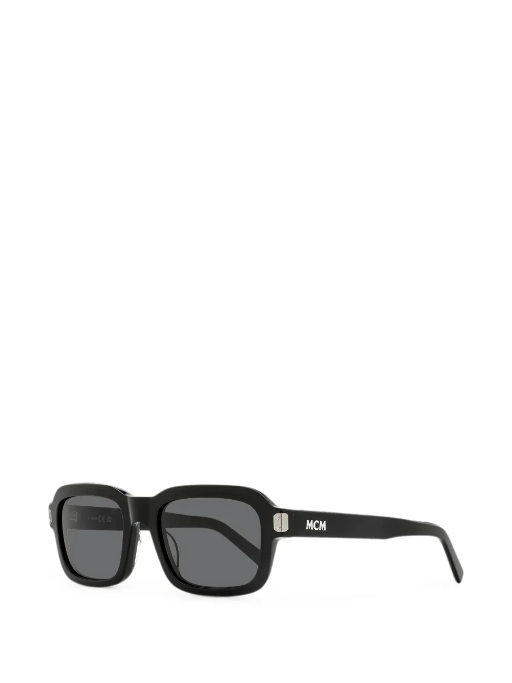 MCM MW0030 zonnebril met rechthoekig montuur Zwart
