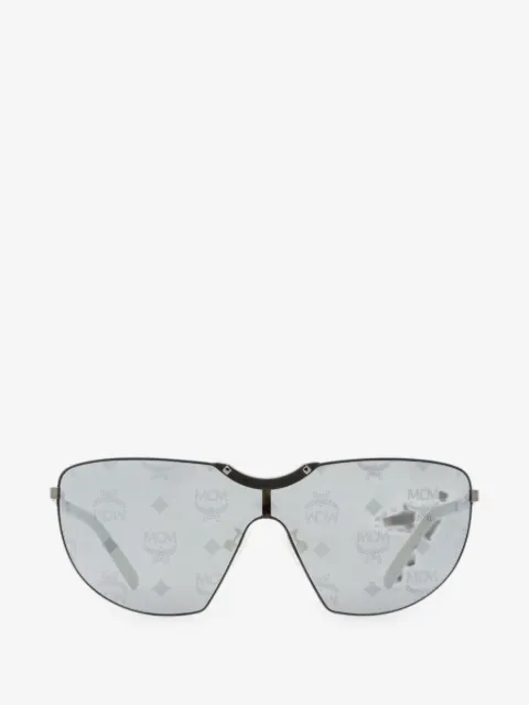 MCM Monogram-print shield-frame sunglasses