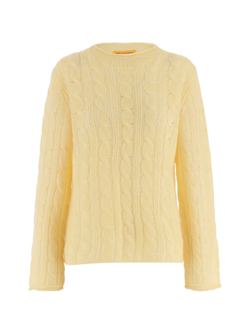 Guest In Residence cable-knit crew-neck sweater - Giallo