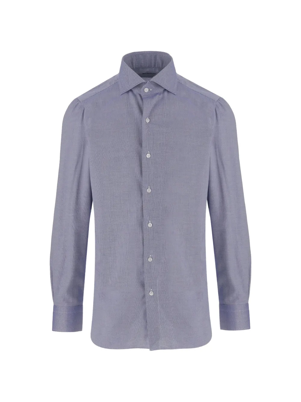 Finamore 1925 Napoli button-up rounded-hem shirt - Blu