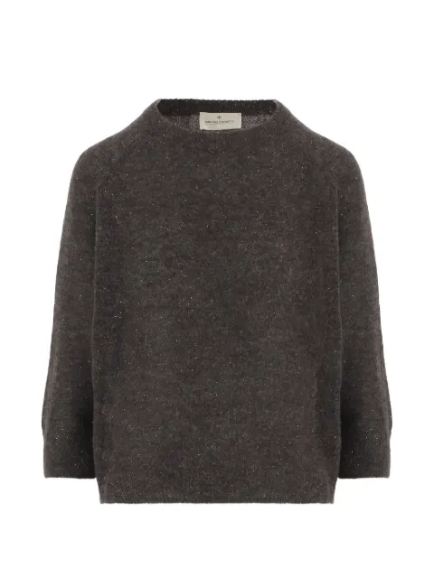 Bruno Manetti sequin-embellished crew-neck sweater