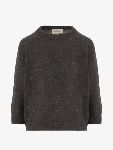 Bruno Manetti sequin-embellished crew-neck sweater