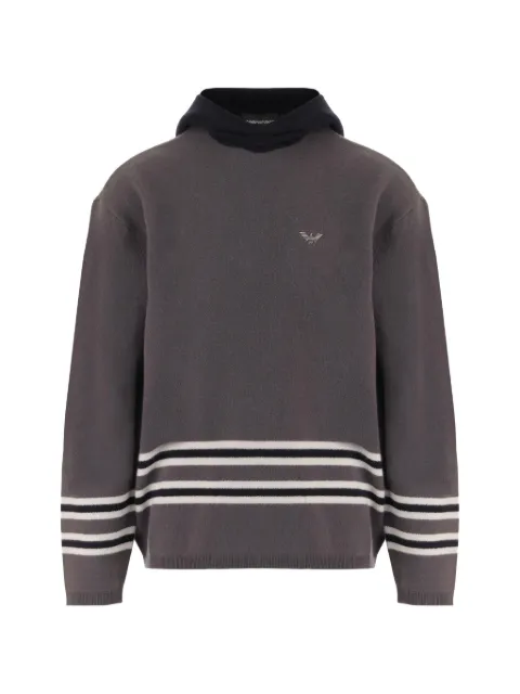 Emporio Armani hoodie à plaque logo