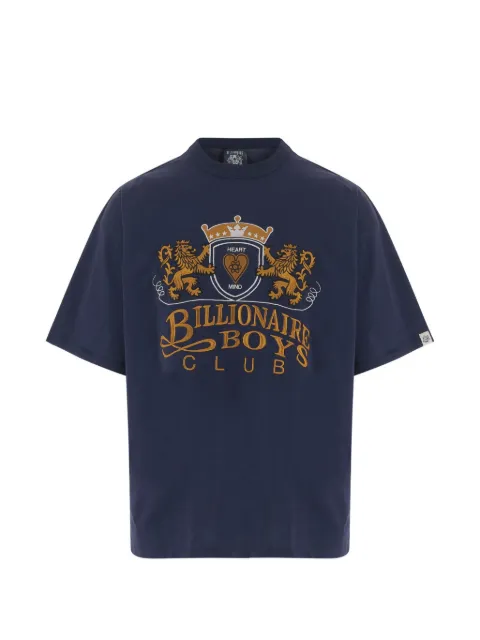 Billionaire embroidered crest T-shirt