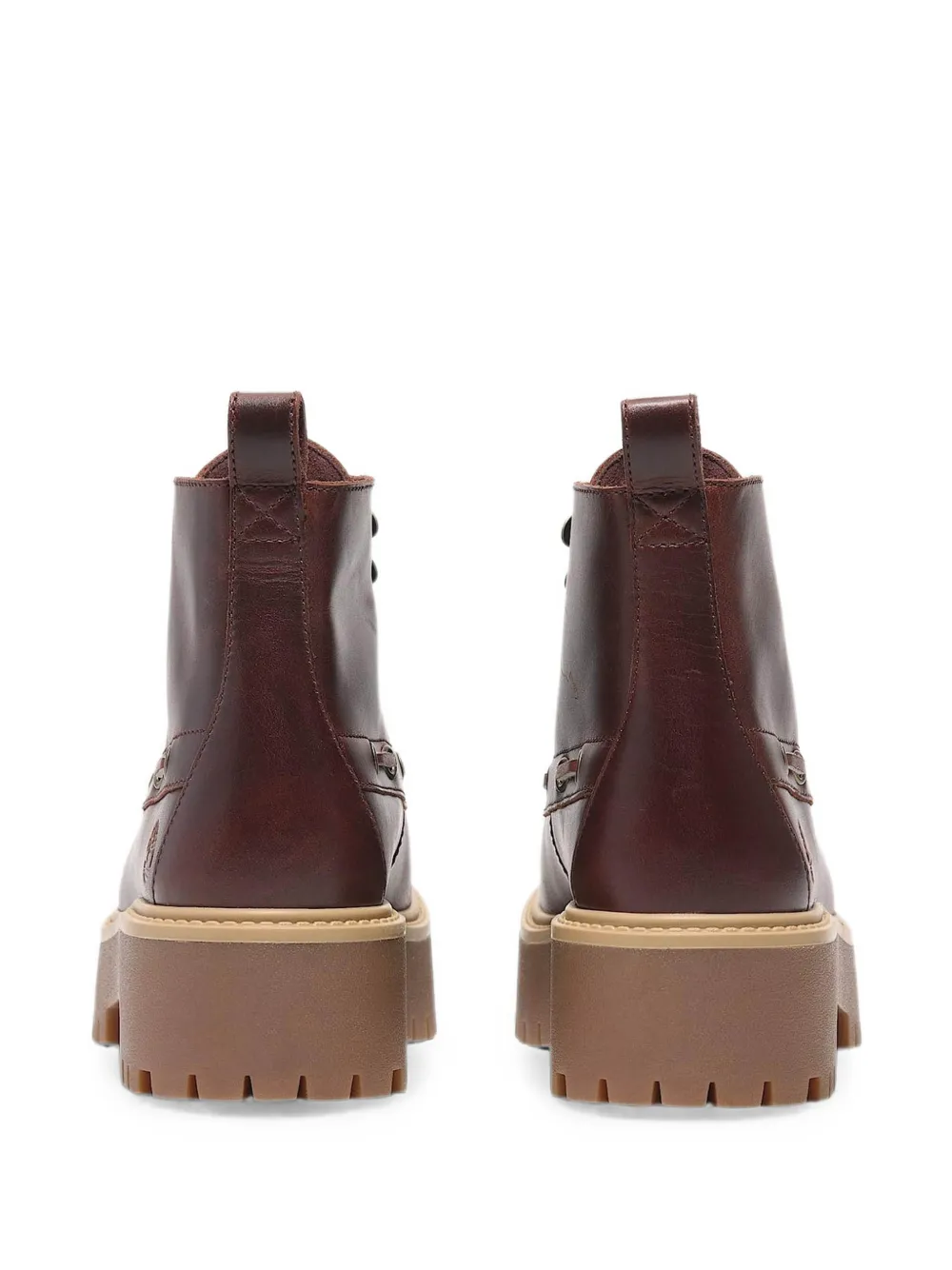 Timberland Kiltie stone street platform ankle boots Rood