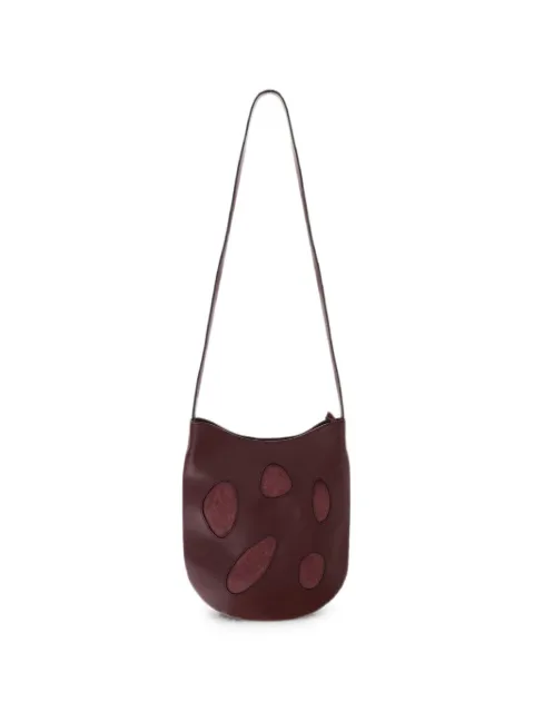 Niccolò Pasqualetti suede-accent leather shoulder bag