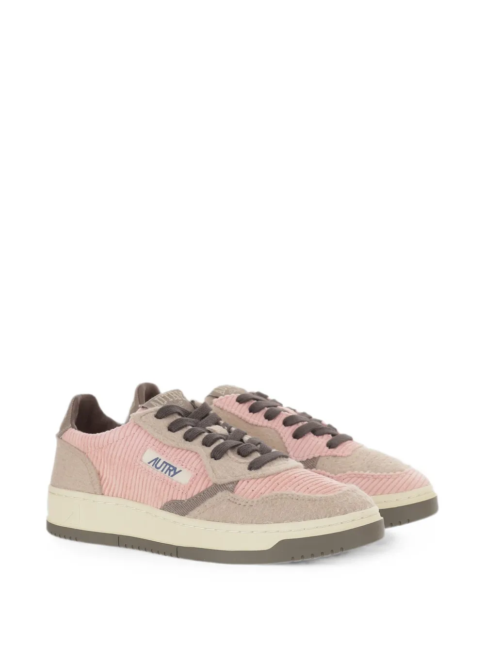 Autry corduroy panelled sneakers Roze