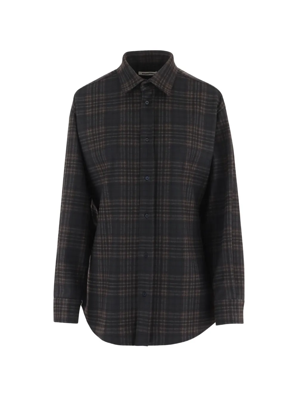DARKPARK check-pattern button-down shirt - Schwarz