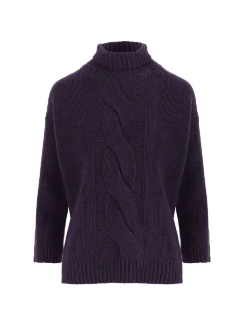 Bruno Manetti cable-knit turtleneck sweater