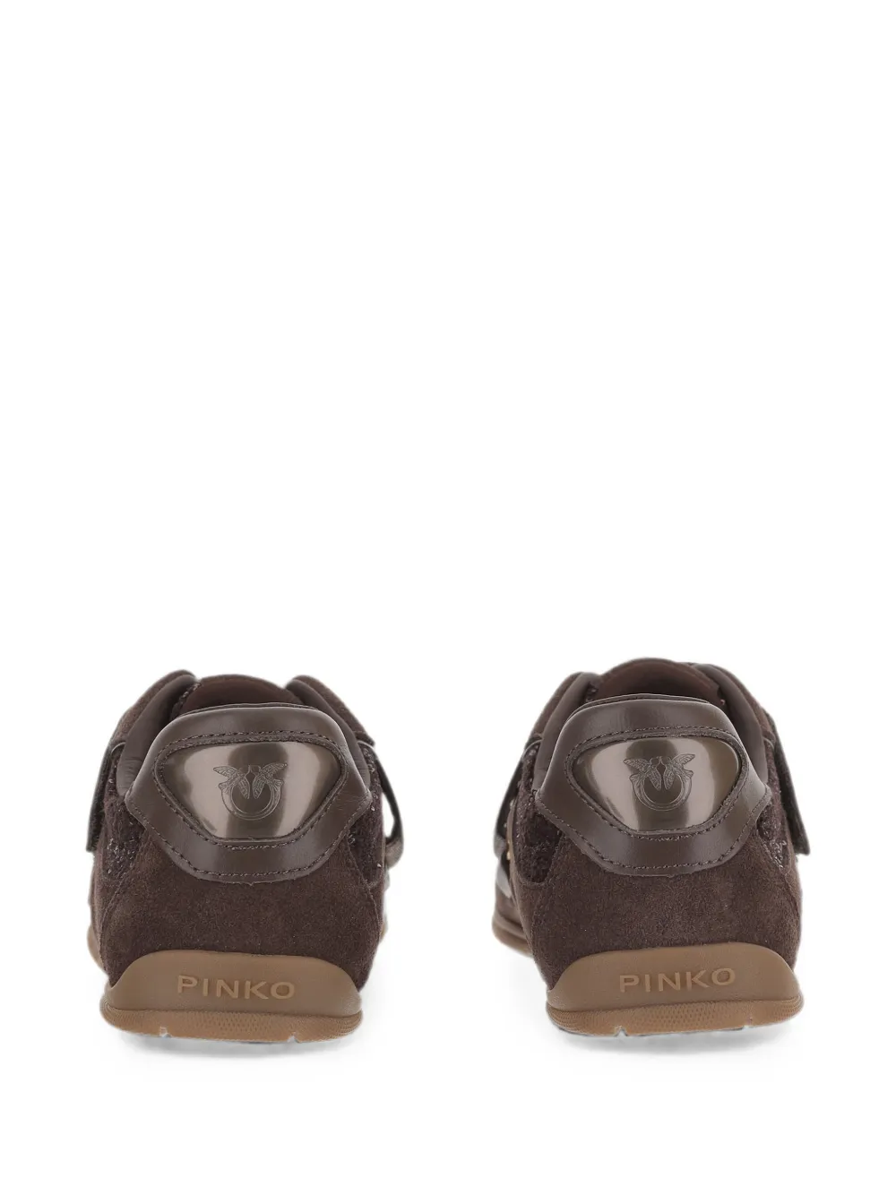 PINKO Sneakers verfraaid met pailletten Bruin