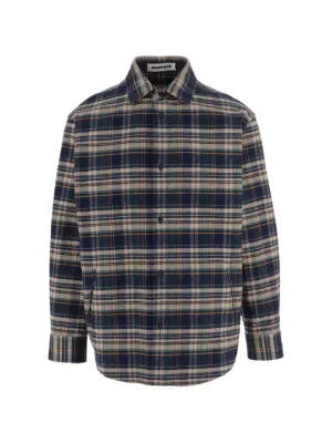 KAMIYA Hooded Checked Shirt | Black | FARFETCH