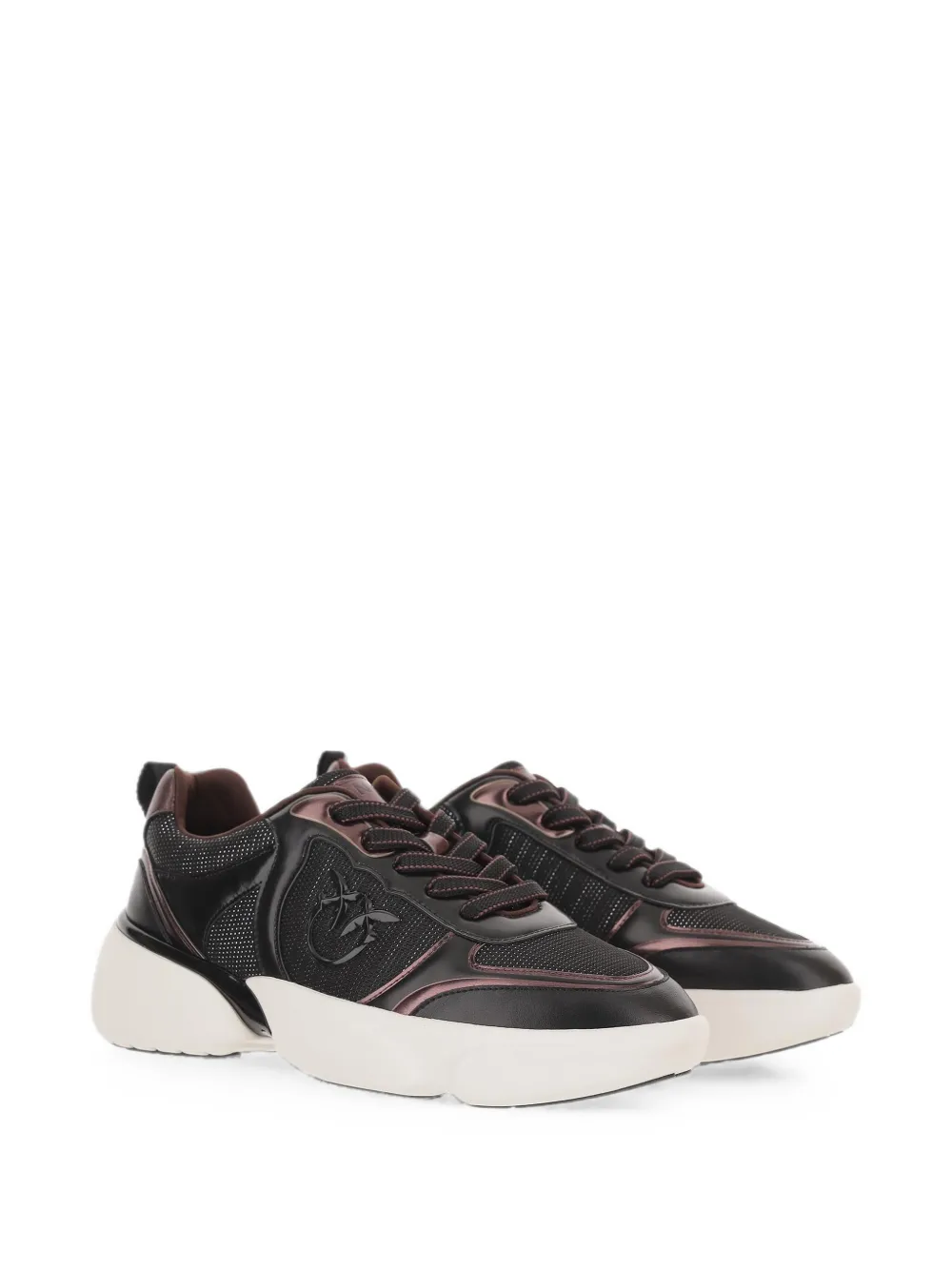 PINKO Love Birds chunky sneakers Zwart