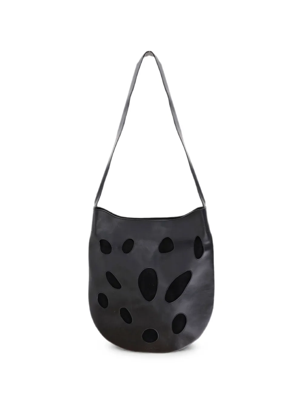 Niccolò Pasqualetti cut-out leather shoulder bag - Schwarz