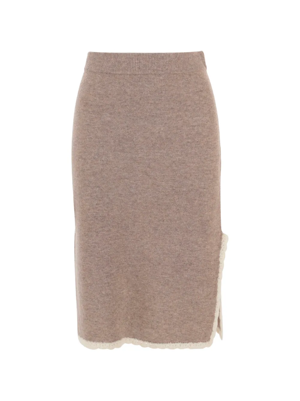 The Garment Como crochet-trim knitted midi skirt