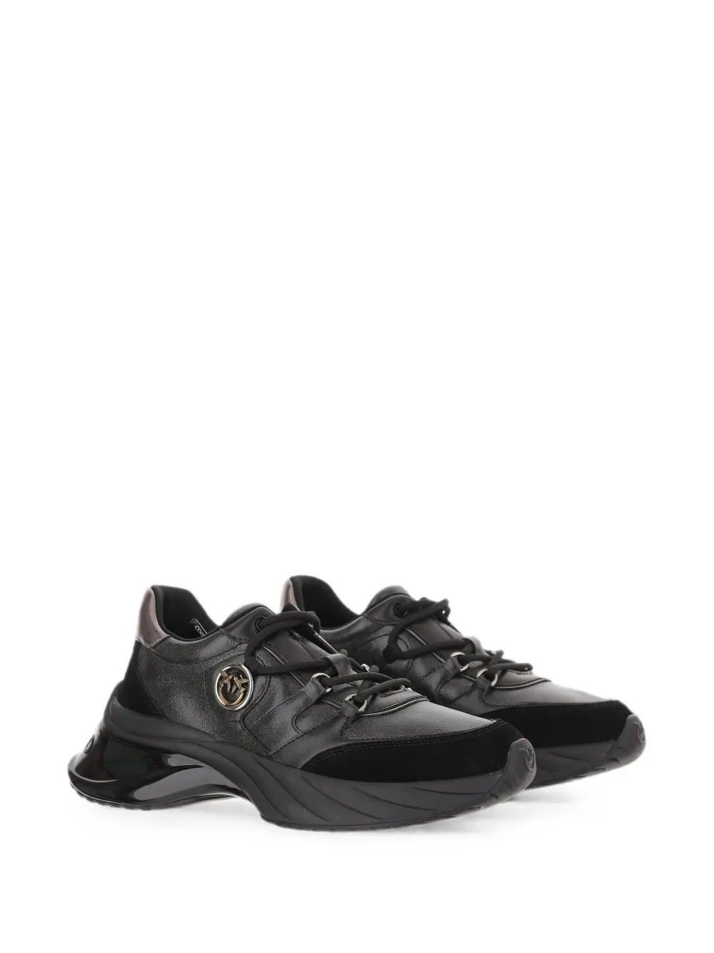 PINKO Ariel leren sneakers Zwart