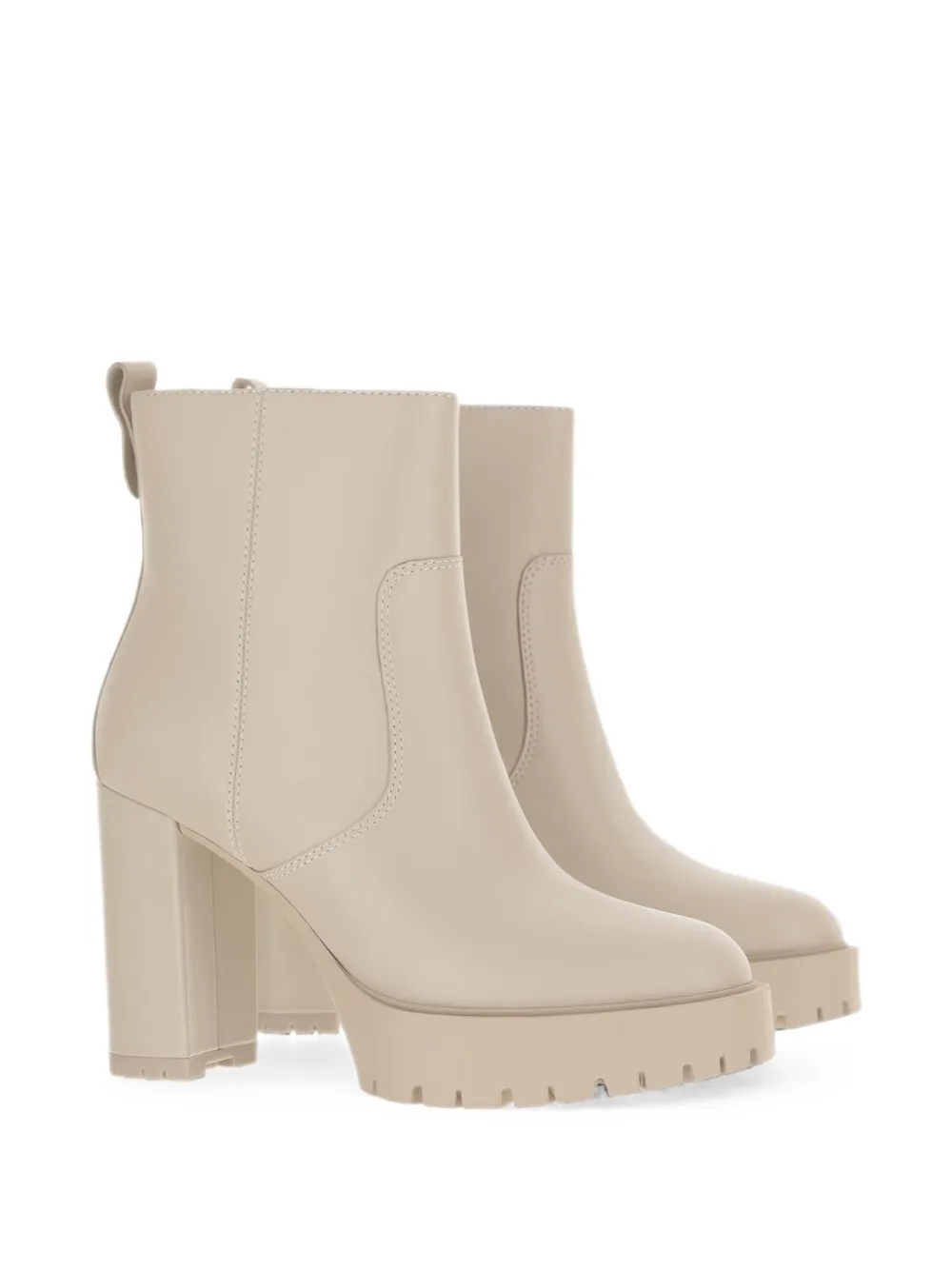 PINKO platform ankle boots Beige