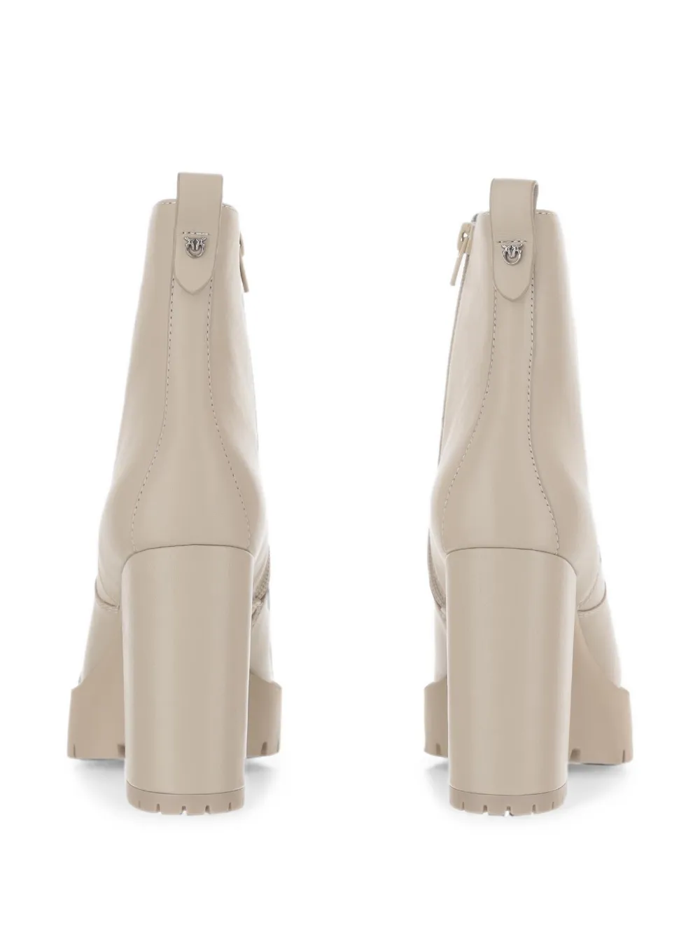 PINKO platform ankle boots Beige
