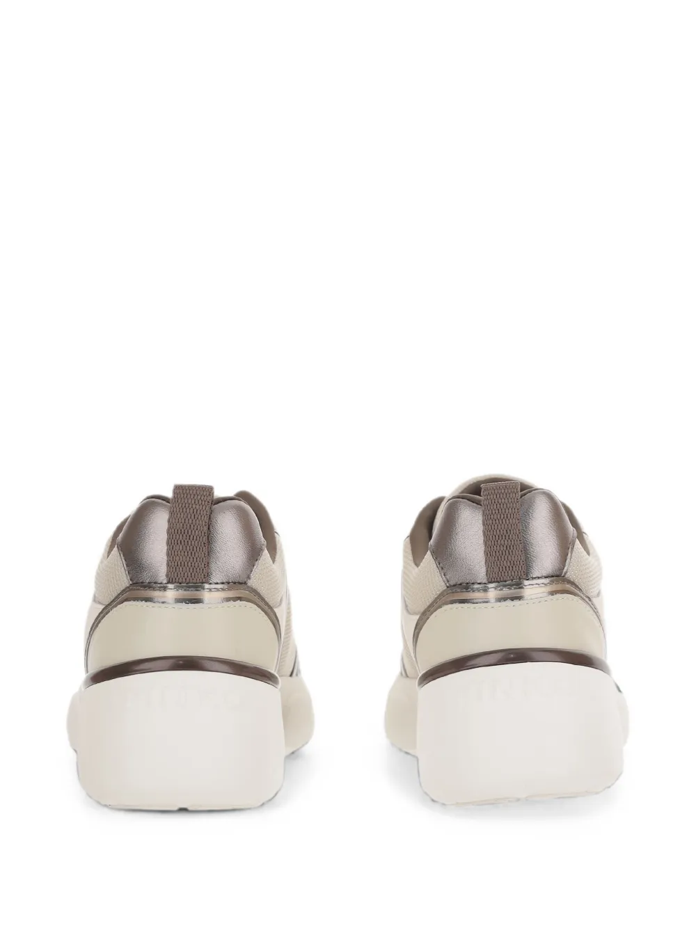 PINKO Love Birds panelled sneakers Beige