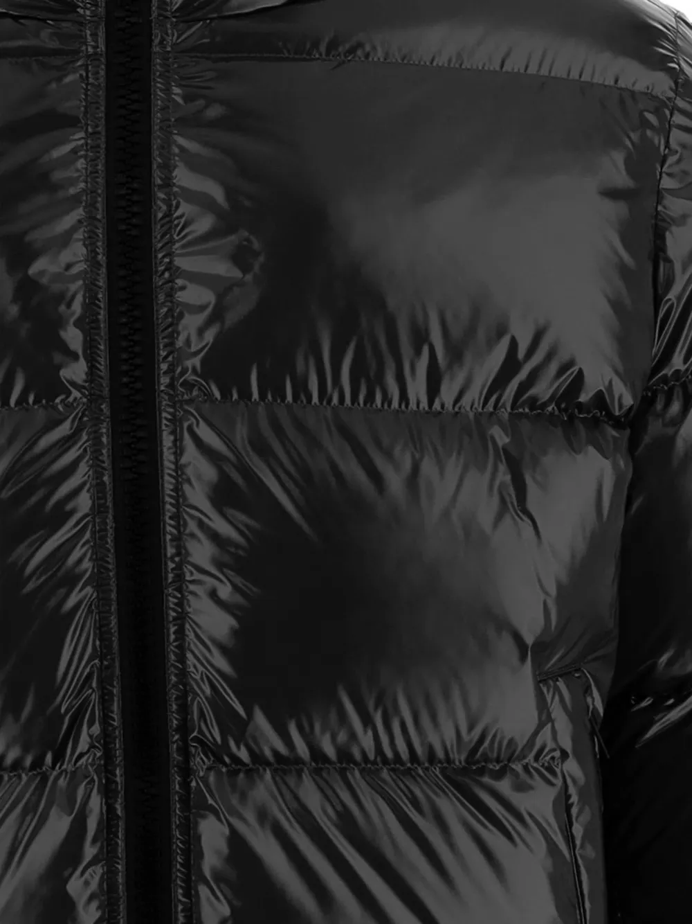 Herno Gevoerd donsjack met capuchon Zwart