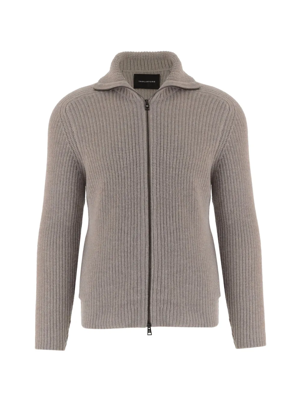 Tagliatore ribbed-knit zip-up sweater - Toni neutri