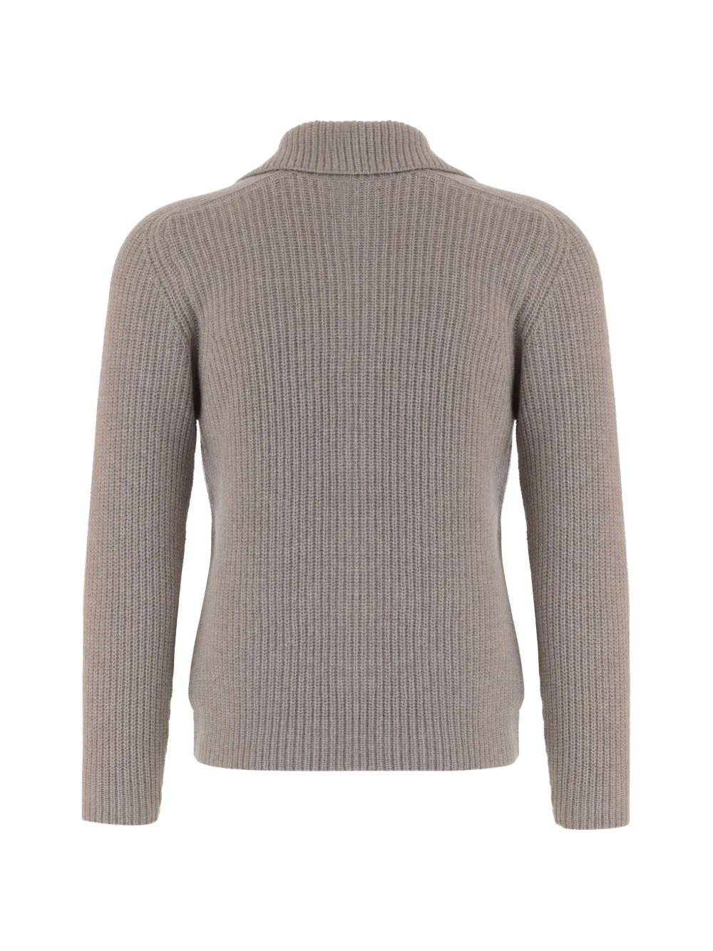 Tagliatore Ribgebreide trui Beige