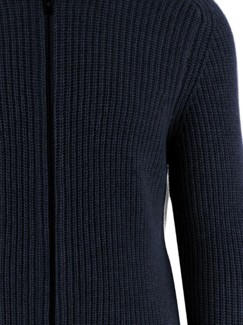 Tagliatore Ribgebreide trui Blauw