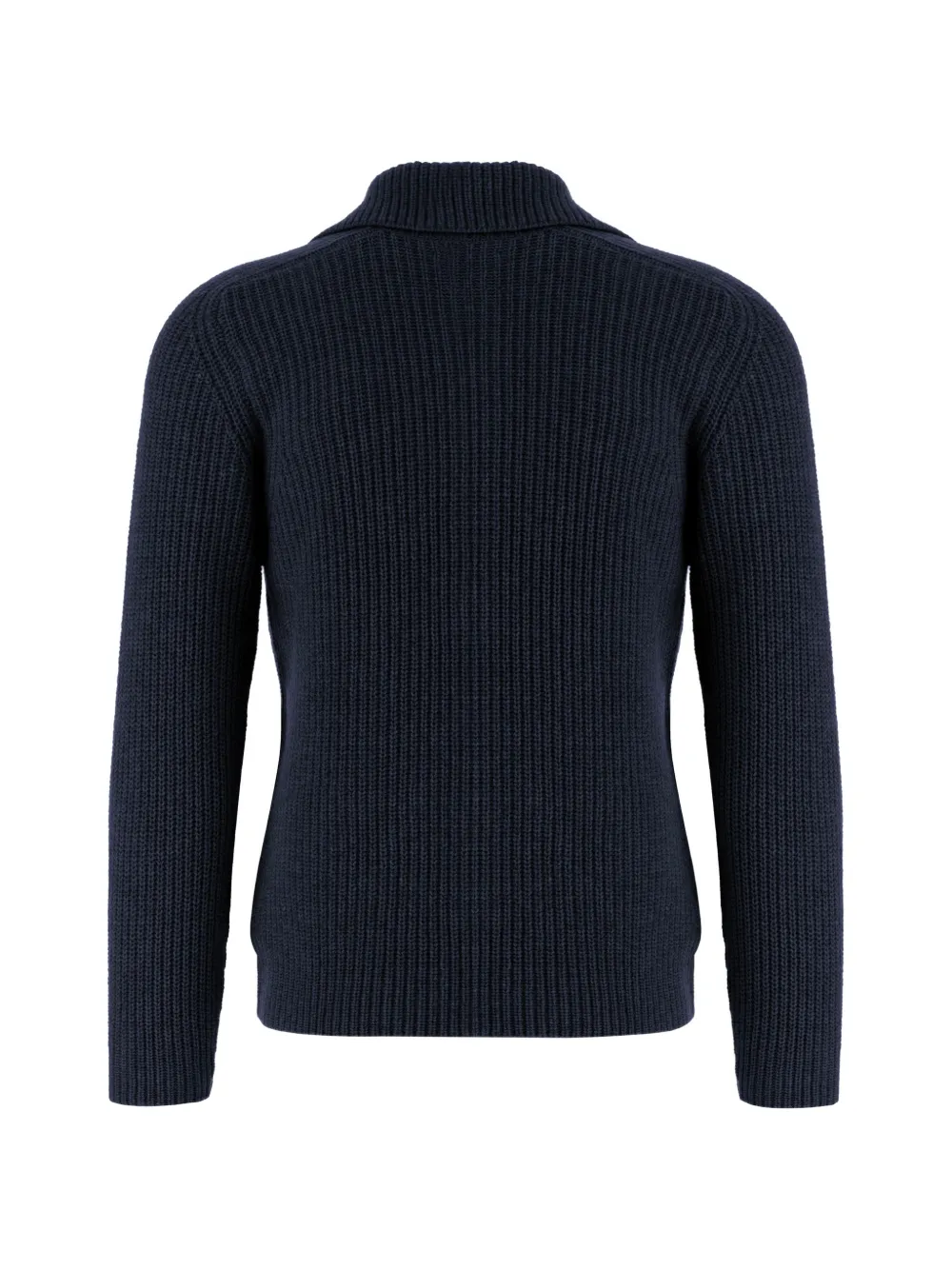Tagliatore Ribgebreide trui Blauw